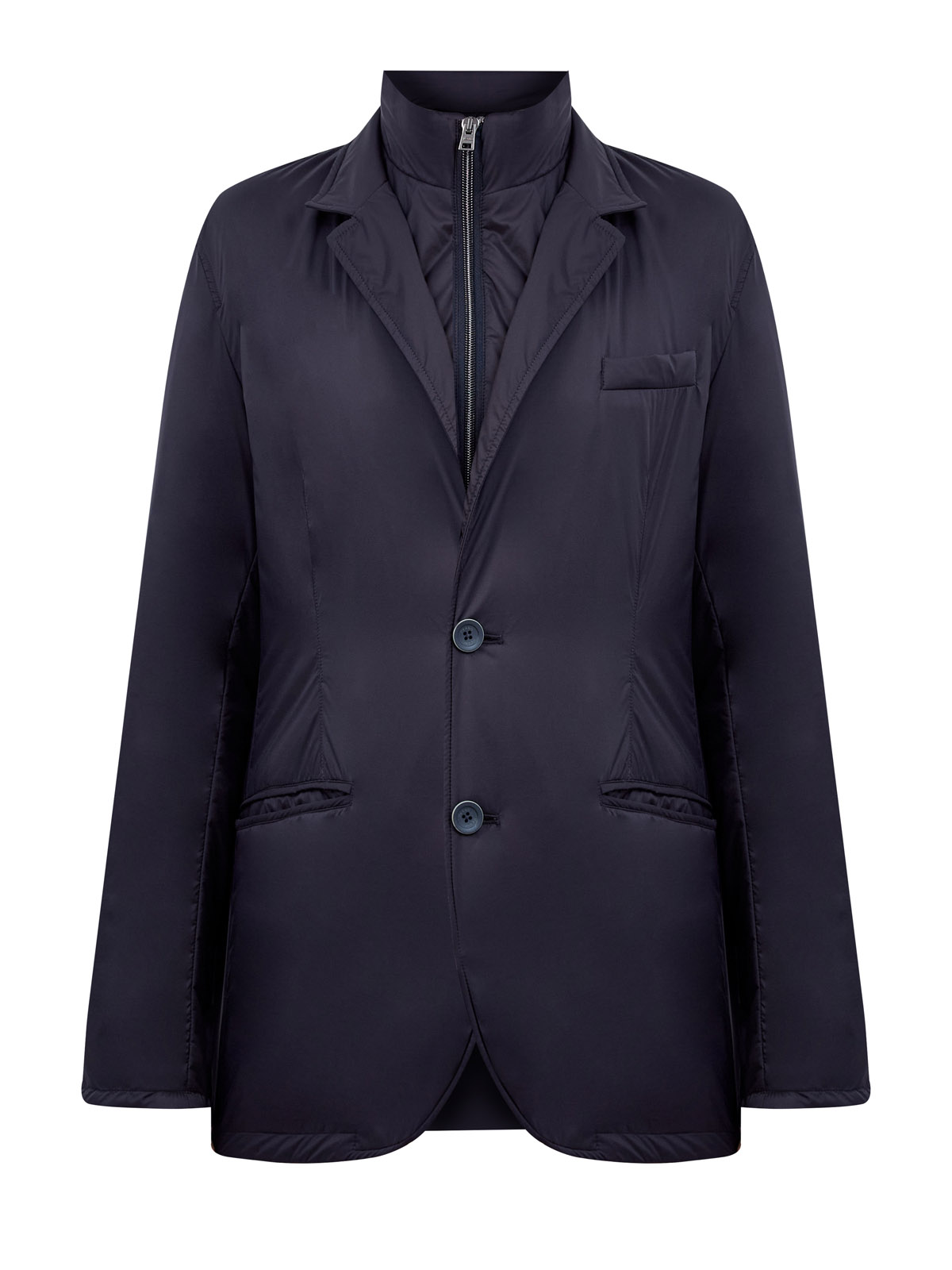 

Куртка-трансформер с утепленной вставкой на молнии, Синий, Куртка-трансформер с утепленной вставкой на молнии